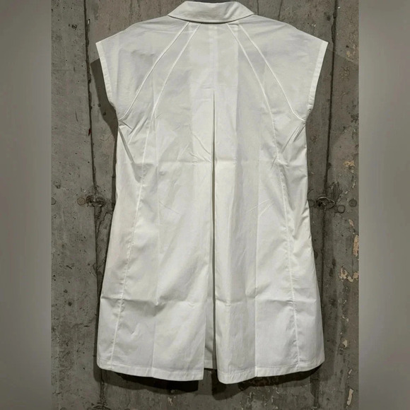 ATHLETA Performance Poplin Dress Small | White #601542 Has Pockets! - Picture 2 of 8